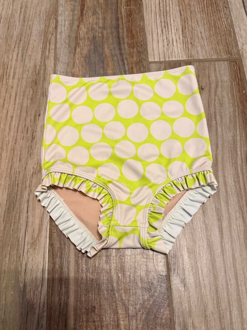 Kortni Jeane Lime Dots Girls All Ruffled Up Bottoms